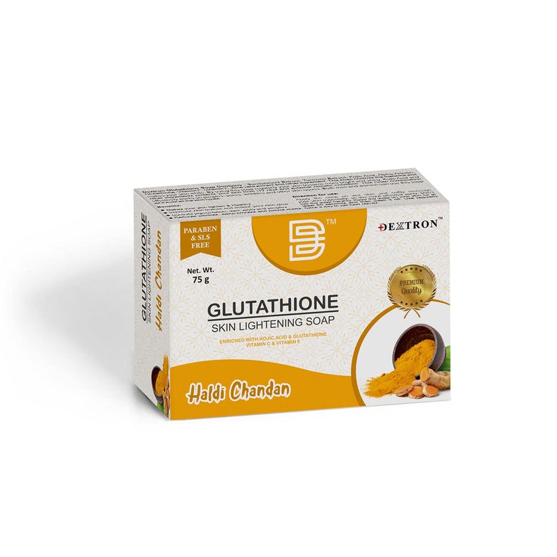 Dextron Glutathione Skin Lightening Soap Face Wash Kit For All Skin Types Skin Care Combo Set Face Wash Haldi Chandan Soap - Image 3