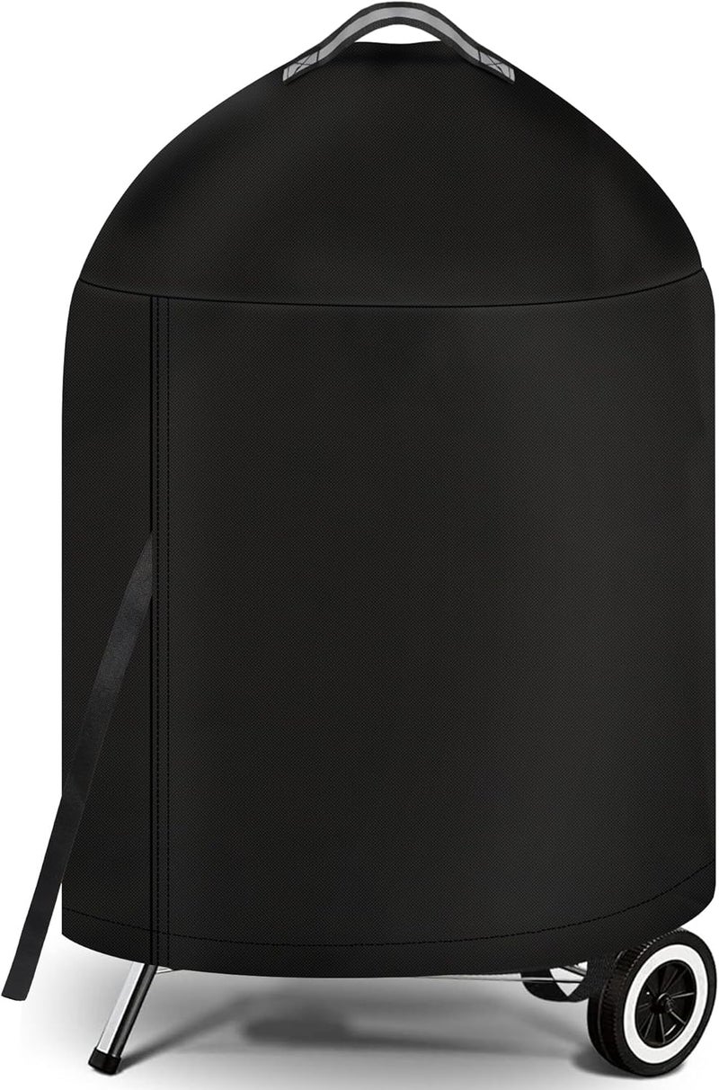 iCOVER Grill Cover for Weber 22 Inch Charcoal Kettle- Heavy Duty Waterproof BBQ Cover for Weber Char-Broil 22 Inch Charcoal Kettle Grills - Image 1