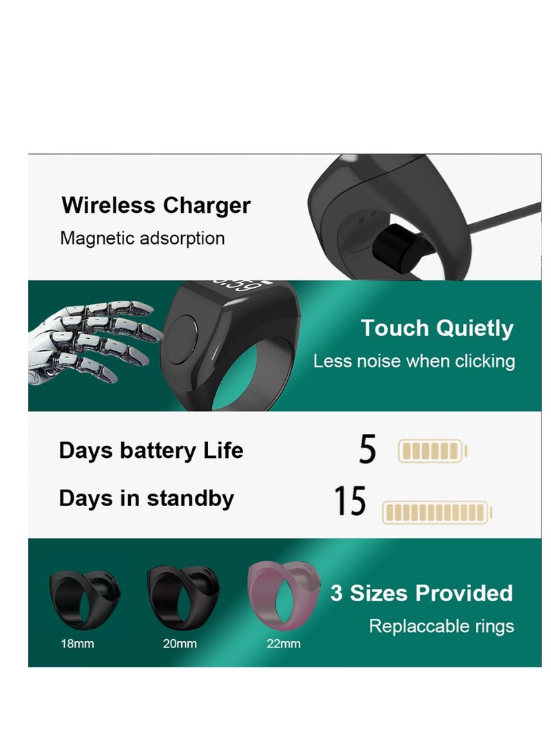 Smart Tasbih Zikr Ring Fashion Smart Ring Watch iqibla Tasbih Tasbeeh Counter - Image 4