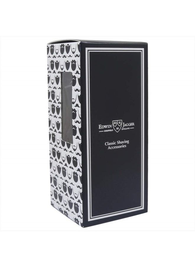 Edwin Jagger - Double Edge Safety Razor, Regular Handle, Black Chrome Laser 3D Diamond - Image 1