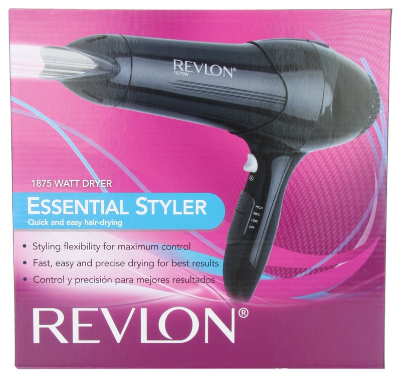 Revlon 1875W Lightweight Hair Dryer | For Easy Smooth Styling (Black) - Image 1