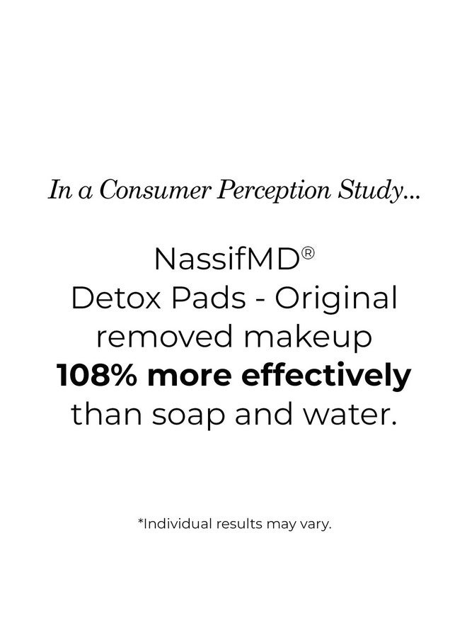 nassif md NassifMD Detox Pads Facial Radiance Pads, Glycolic Acid Pads, Witch Hazel Toner, Face Exfoliating Pads Salicylic Acid Wipes, BHA AHA Pads, Resurfacing Pads for Face (30 Count or 60 Count) - Image 5