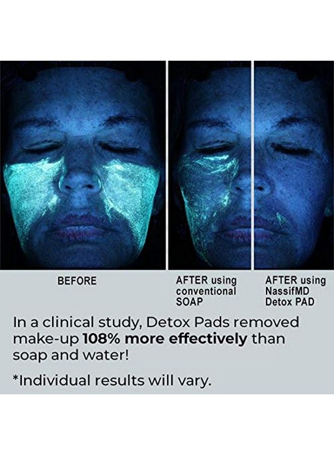 nassif md NassifMD Detox Pads Facial Radiance Pads, Glycolic Acid Pads, Witch Hazel Toner, Face Exfoliating Pads Salicylic Acid Wipes, BHA AHA Pads, Resurfacing Pads for Face (30 Count or 60 Count) - Image 3