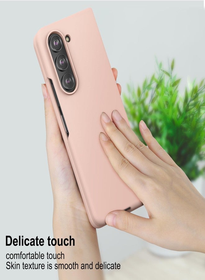 Foluu Slim Fit Case for Samsung Galaxy Z Fold 5 Case, with Front Built-in Screen Protector, Ultra Thin Matte PC Protective Cover for Samsung Galaxy Z Fold5 5G 2023 (Pink) - Image 4