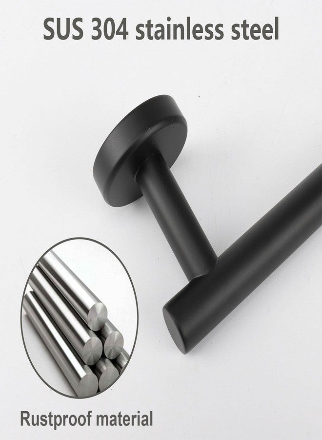 TocTen Hand Towel Holder - 9 in Towel Ring Thicken SUS304 Stainless Steel Towel Holder for Bathroom Wall, Contemporary Bath Hand Towel bar Wall Mounted Towel Racks for Bathroom Kitchen(Matte Black) - Image 4
