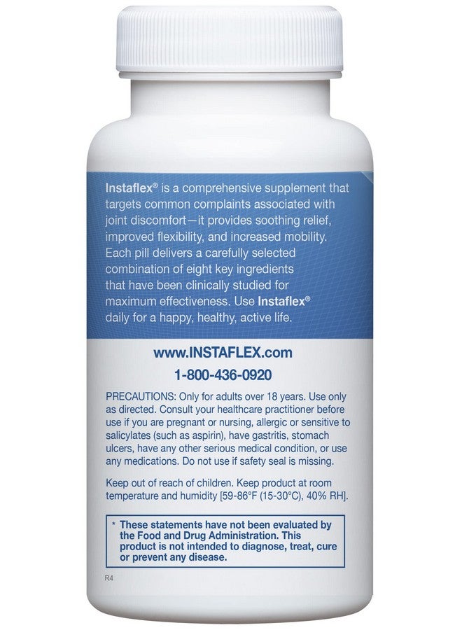 Instaflex Joint Support Supplement - Clinically Studied Joint Relief Blend of Glucosamine, MSM, White Willow, Turmeric, Ginger, Cayenne, Hyaluronic Acid - 180 Capsules - Image 3