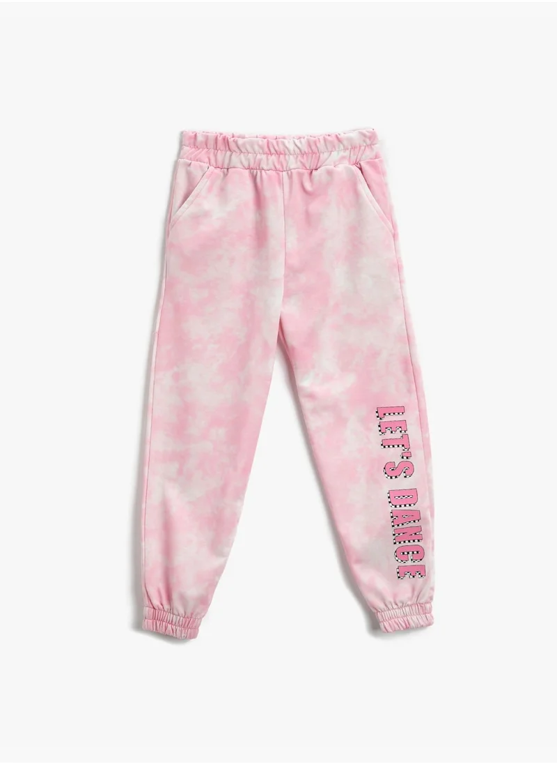 KOTON Tie-Dye Patterned Jogger Sweatpants