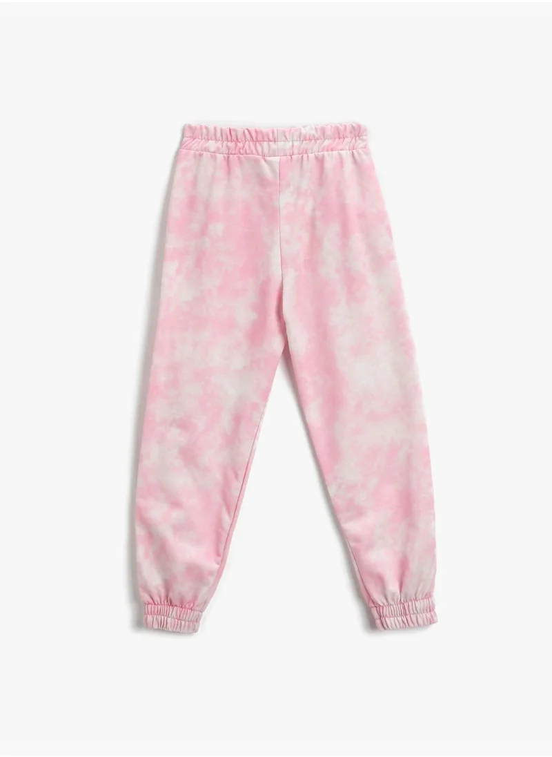 KOTON Tie-Dye Patterned Jogger Sweatpants