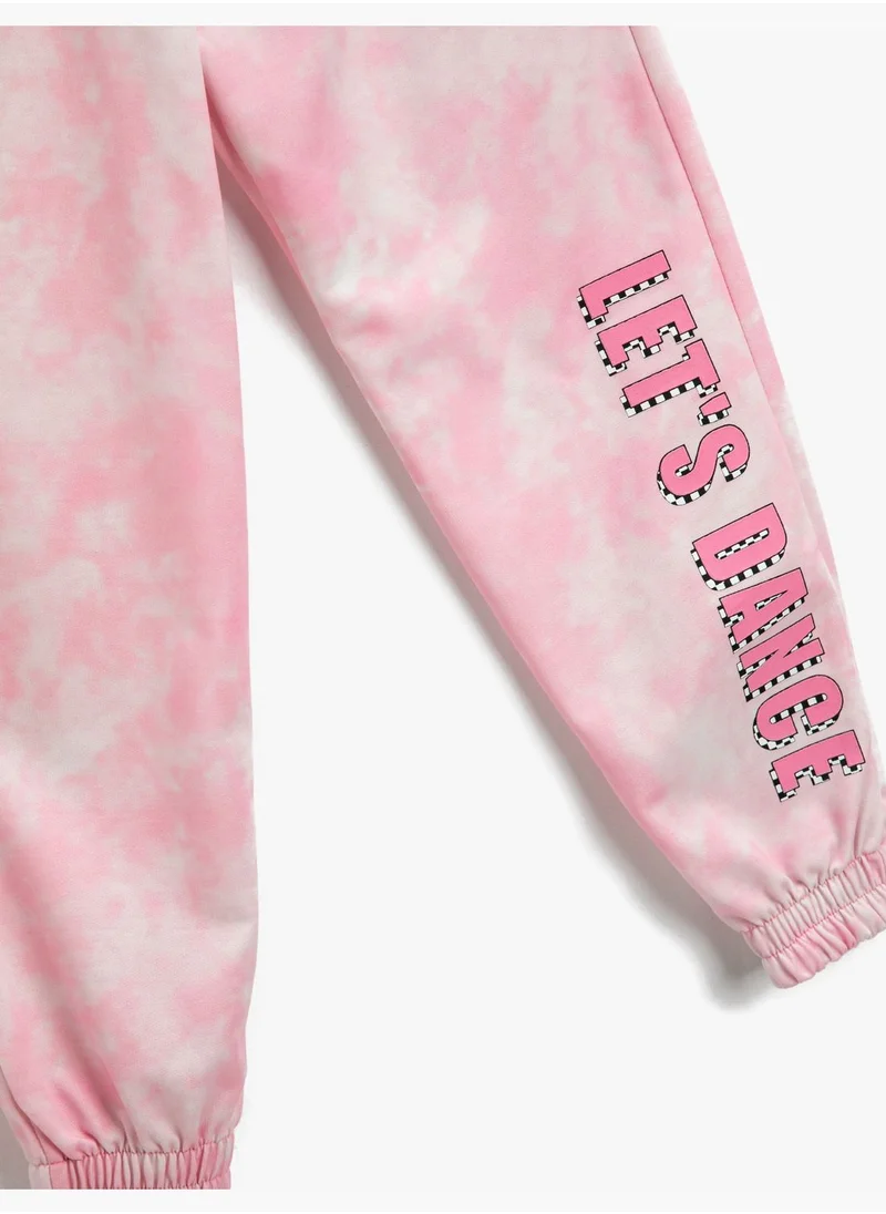 KOTON Tie-Dye Patterned Jogger Sweatpants