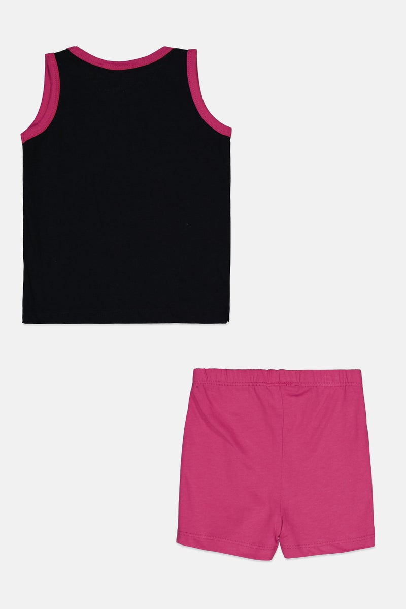 Guru 99 Toddlers Girl 2 Pieces Graphic Print Top And Bottom Set, Multicolor - Image 2