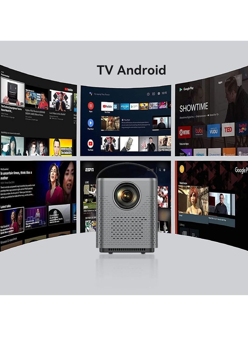 Generic - NEW T3 3D Movie Projector - 4K Full HD, Native 1080P with Android 9.0 u0026 WiFi - Image 1