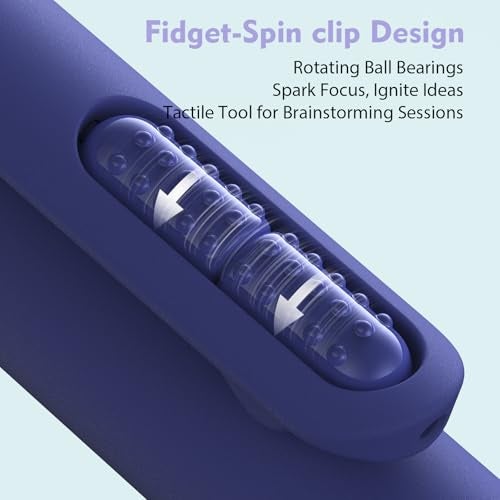 Hiacry 8 Pack Blue Ink Gel Pens，Quick-Dry 0.7mm Fine Point Fidget Pens for Smooth Writing, Journaling & Drawing, Aesthetic Morandi Color Pens for Women, School & Office Supplies (Vintage Blue Ink) - Image 2