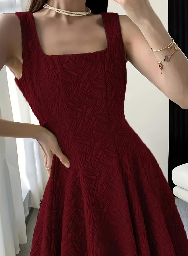 Take Two Plus Size Jacquard A-Line Midi Dress - Image 4