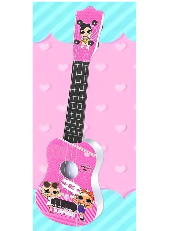 Kids Toy Guitar - 4-String Adjustable Mini Musical Guitar Toy for Kids, Child-Safe Non-Toxic Materials, Perfect Children's Toy Guitar for Learning Rhythm, Tempo, and Strumming - Small Toy Guitar for Creativity and Coordination  - Image 2