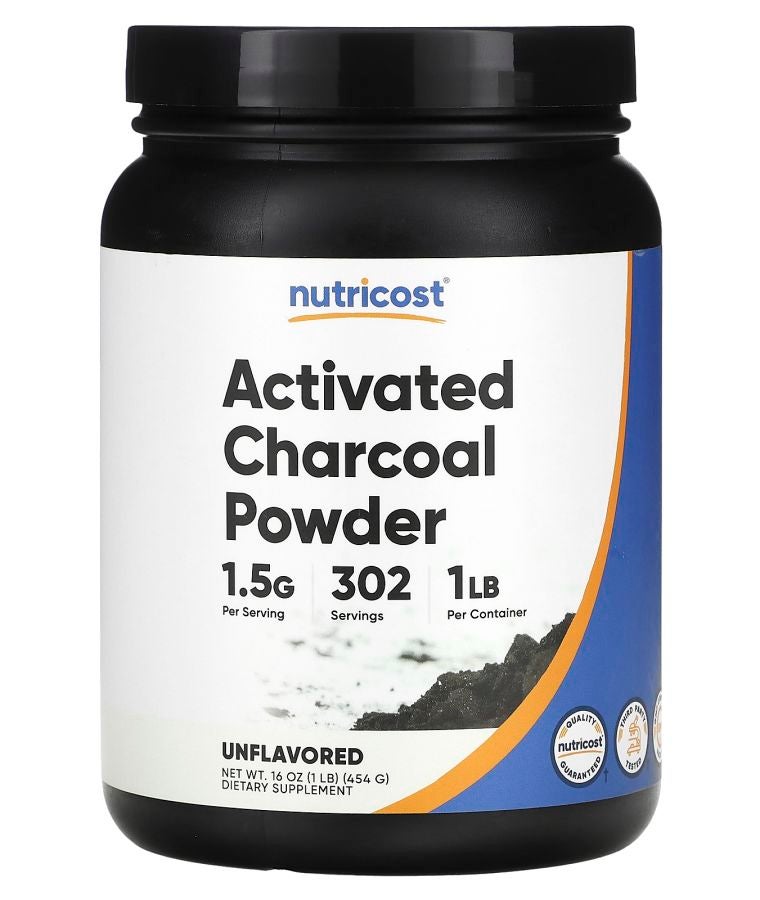 Activated Charcoal Powder Unflavored 16 oz (454 g)