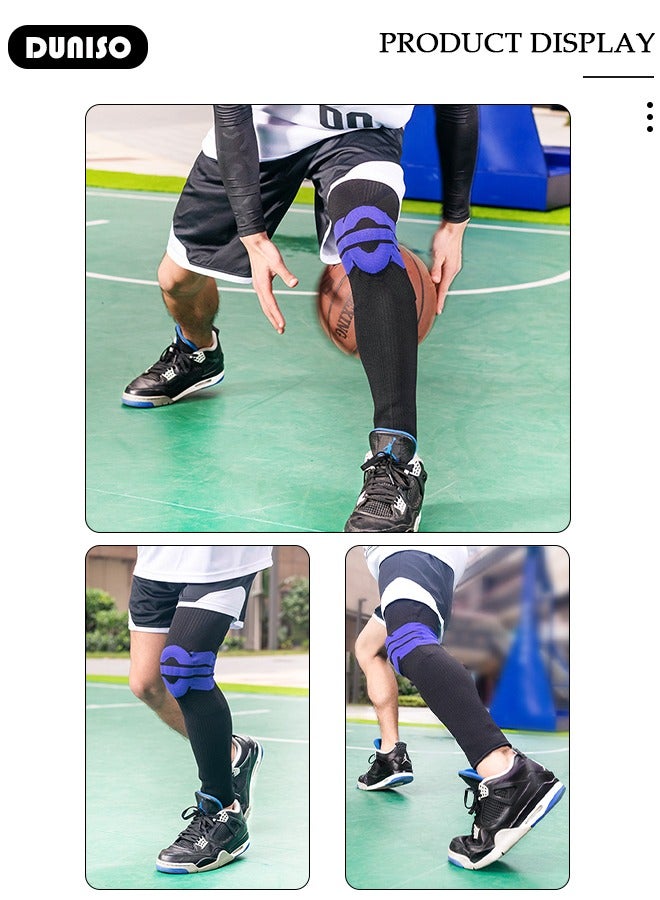 DUNISO 1PCS Professional Knee Brace,Knee Pads for Pain Relief,Basketball Knee Pads Volleyball Knee Pads for Women Men Wrestling Knee Pads Wrestling Gear,Knee Pads for Running,Meniscus Tear,ACL,Arthritis,Joint Pain Relief - Image 5