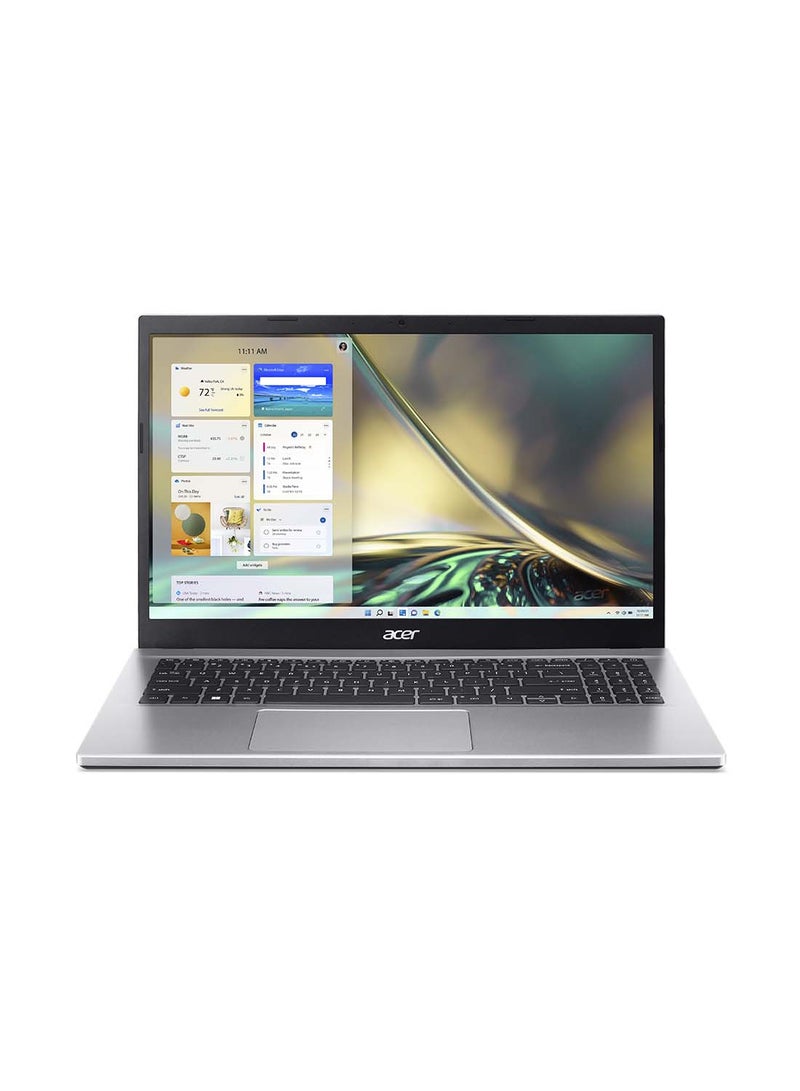 Acer Aspire 3 A314 Notebook With 14-Inch Display, AMD Ryzen 7-5700U Octa Core Up To 4.30GHz/16GB DDR4 RAM/512GB SSD Storage/AMD Radeon Graphics/Windows 11 Home English/Arabic Pure Silver English/Arabic Pure Silver - Image 1