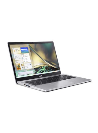 Aspire 3 A314 Notebook With 14-Inch Display, AMD Ryzen 7-5700U Octa Core Up To 4.30GHz/16GB DDR4 RAM/512GB SSD Storage/AMD Radeon Graphics/Windows 11 Home English/Arabic Pure Silver English/Arabic Pure Silver - view 2