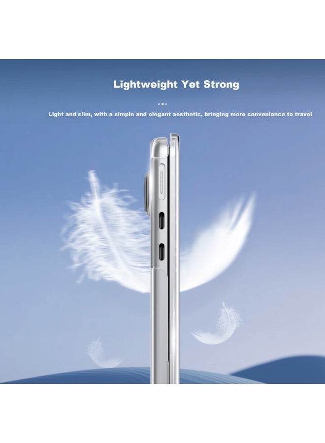 Lention Apple Macbook Air 13.6 M3 Ultra-thin Crystal Clear Laptop Case Edition Scratch-resistant Durable Anti-yellowing Protective Cover - Image 2