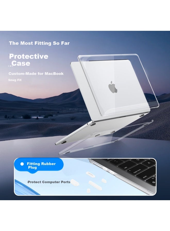 Lention Apple Macbook Air 13.6 M3 Ultra-thin Crystal Clear Laptop Case Edition Scratch-resistant Durable Anti-yellowing Protective Cover - Image 5