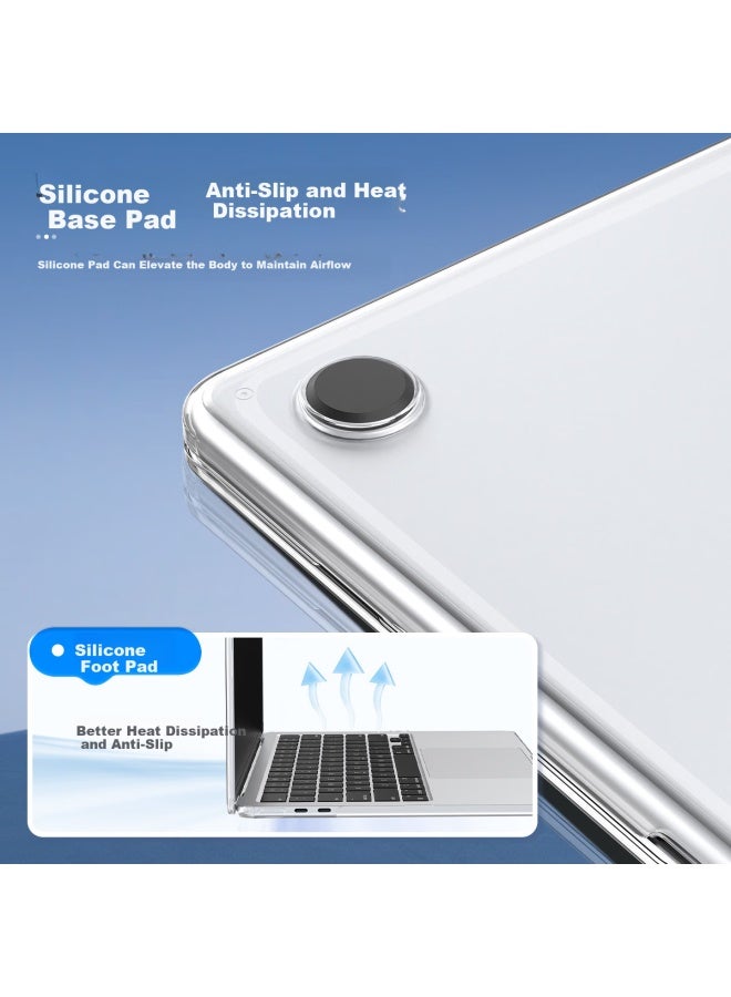 Lention Apple Macbook Air 13.6 M3 Ultra-thin Crystal Clear Laptop Case Edition Scratch-resistant Durable Anti-yellowing Protective Cover - Image 4