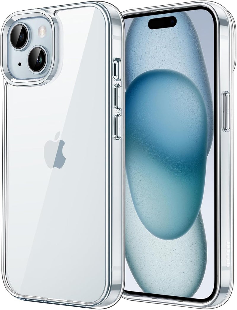 Clear for iPhone 15 6.1-Inch - Non-Yellowing Shockproof Bumper Cover - Image 1