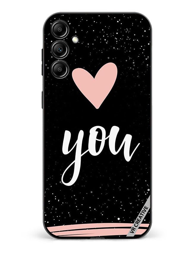 VR CREATIVE Protective Case Cover For Samsung Galaxy A34 Love You Pink Heart Design Multicolour - Image 1