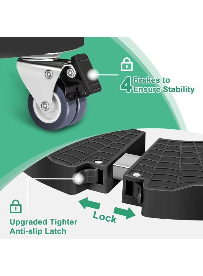 NANAO Plant Caddy with Wheels Heavy Duty, 15-21" Adjustable Plant Stand with Wheels, Large Plant Dolly Cart for Vertical Garden Tower, Vertical Planters, Patio Umbrella Base, Plant Pots, Trash Can - Image 5