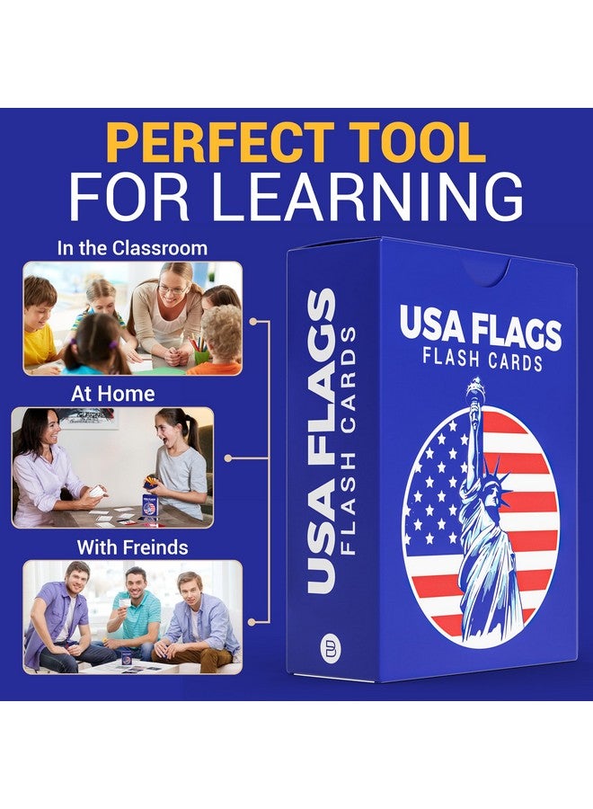Briston Briston 71 USA Geography & Flag Fun Flash Cards - US States, Territories, Native Tribes & More - History, Origins, & Insights - Educational Flashcard Game Gift for Kids, Adults, Students & Teachers  - Image 5