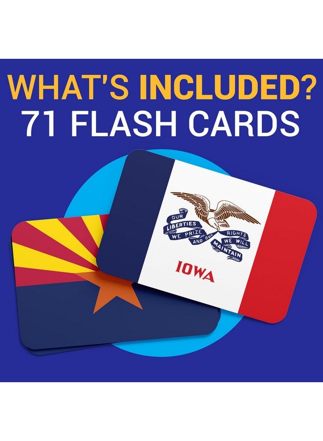 Briston Briston 71 USA Geography & Flag Fun Flash Cards - US States, Territories, Native Tribes & More - History, Origins, & Insights - Educational Flashcard Game Gift for Kids, Adults, Students & Teachers  - Image 4