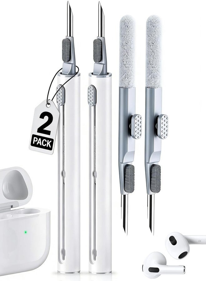 AKIKI Cleaner Kit for Airpods, Earbuds Cleaning kit for Airpods Pro 1 2 3, Phone Cleaner kit with Brush for Bluetooth Earbuds Cleaner, Wireless Earphones,iPhone,Laptop, Camera (White) - Image 1