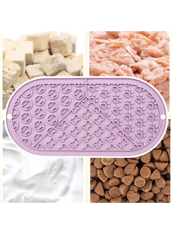 Random Color Oval Pet Licking Mat Slow Feeder Pad With Suction Cups Non Slip Anti Choke - Image 4