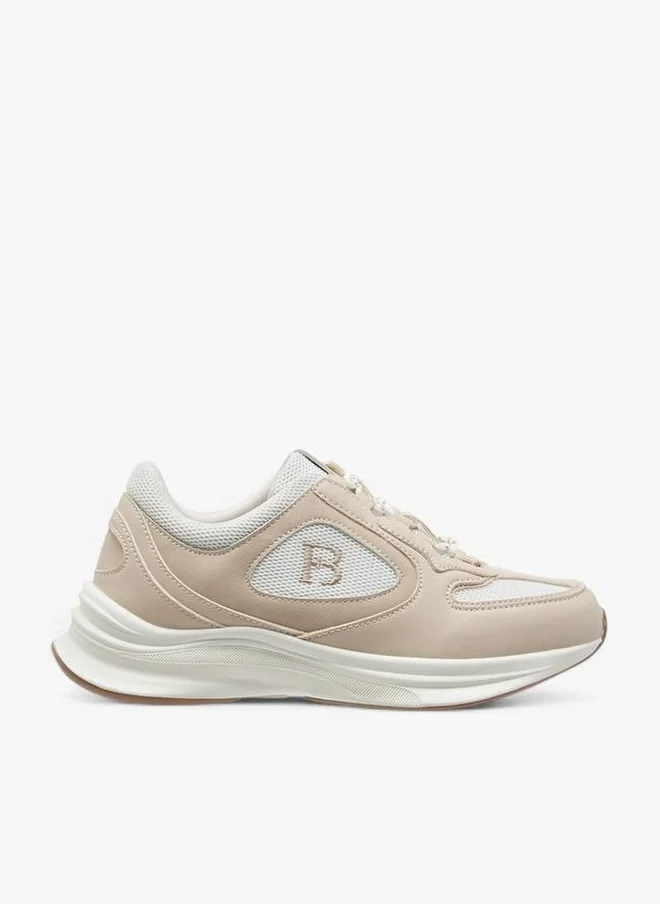 Panelled Lace-Up Sneakers