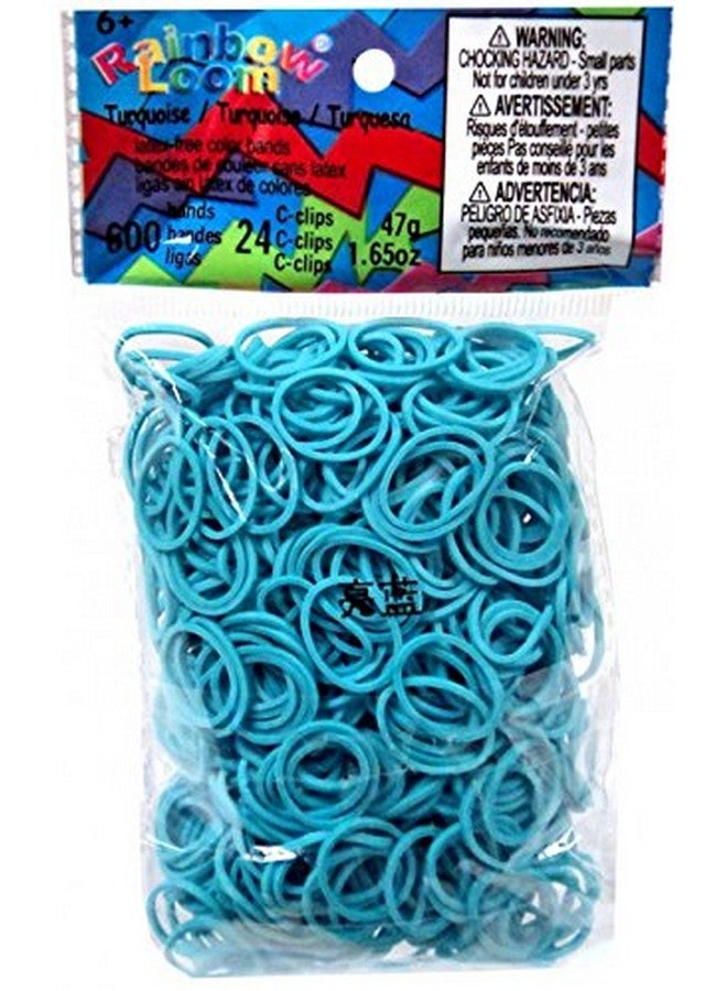 Rainbow Loom تويستز باندز حزمة مطاطية خالية من اللاتكس + مشابك سيكلبس تركواز - Image 2