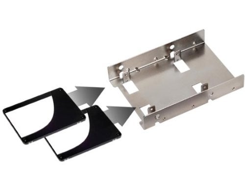 SilverStone Technology SilverStone SDP08 3.5" to 2.5" Bay Converter, Nickel-coated finish, SST-SDP08 - Image 4
