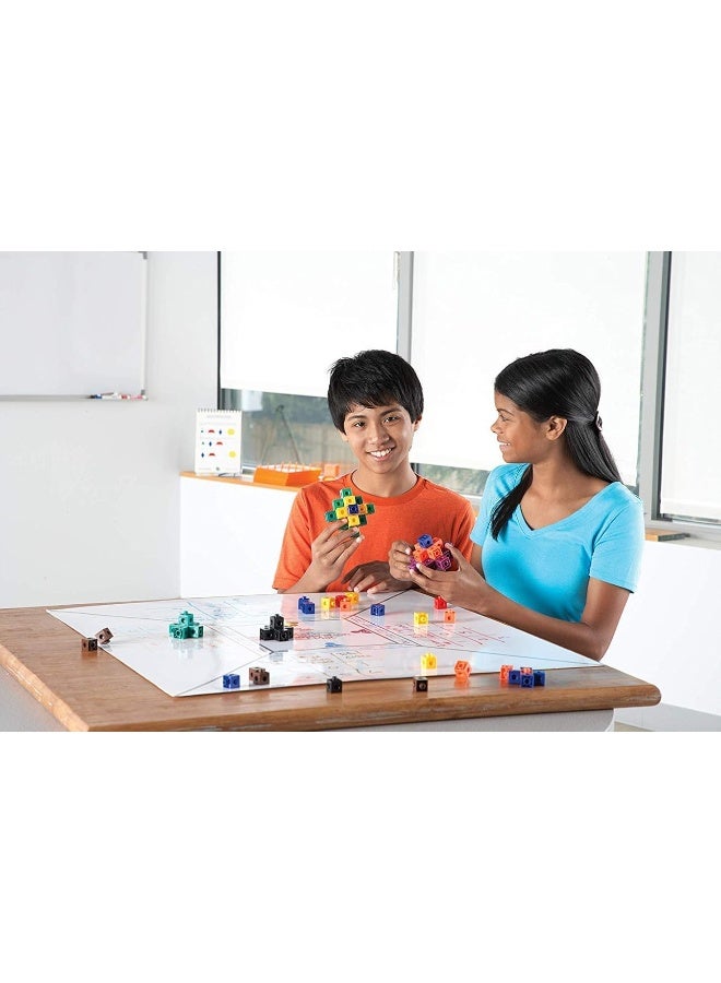 hand2mind Snap Cubes, Math Linking Cubes, Plastic Cubes, Snap Blocks, Color Sorting, Connecting Cubes, Math Manipulatives, Counting Cubes for Kids Math, Math Cubes, Math Counters (Set of 100) - Image 3