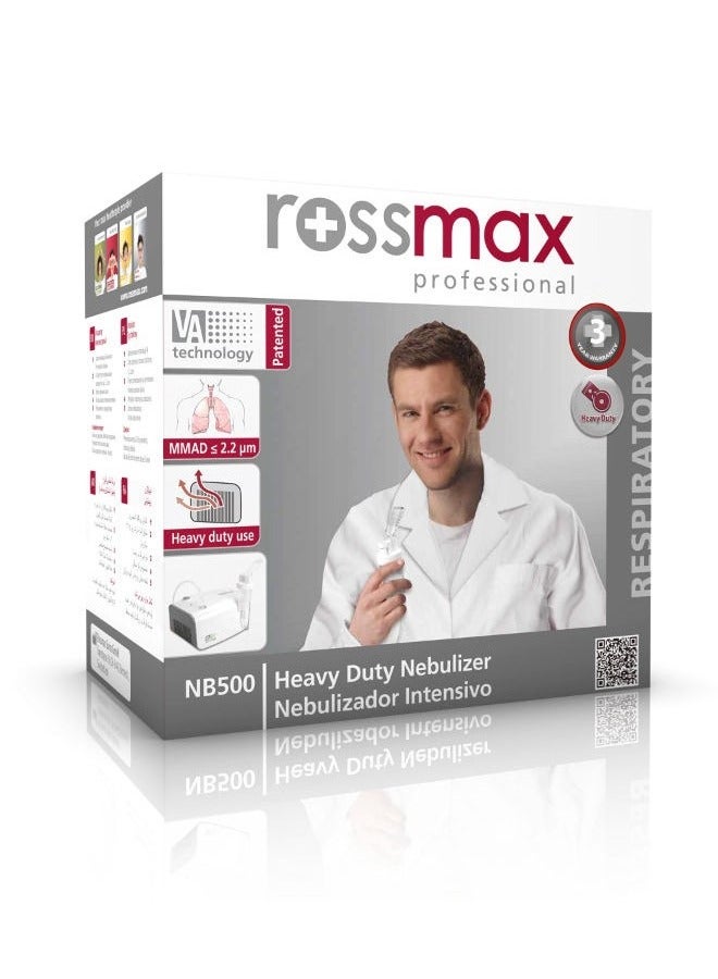 روزماكس جهاز نبوليزر NB500 للاستعمال الكثيف – جهاز استنشاق عالي التحمل مزود بصمام قابل للتعديل حاصل على براءة اختراع - Image 2