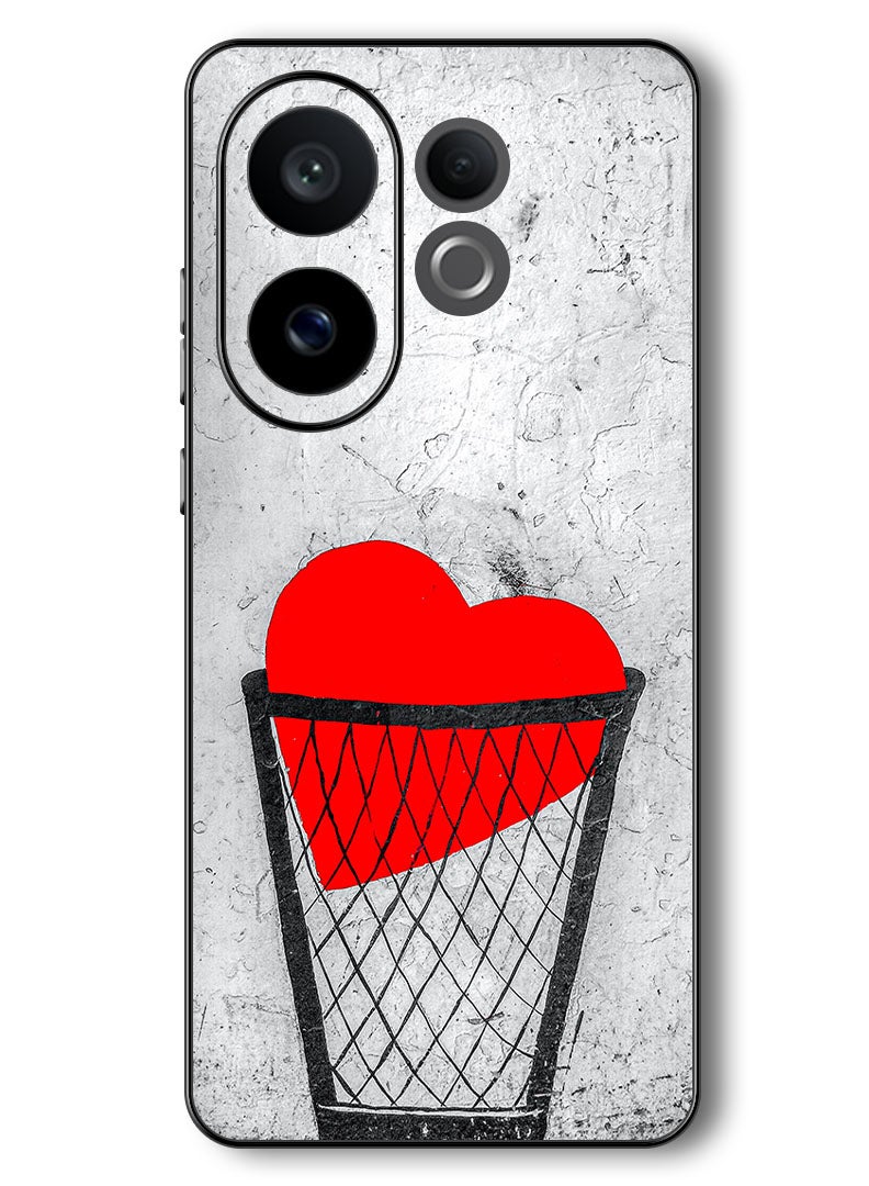 Theodor Case Compatible with Vivo V60 6.77 Inch Protection Shockproof Bumper Cover heart_love_sad - Image 1
