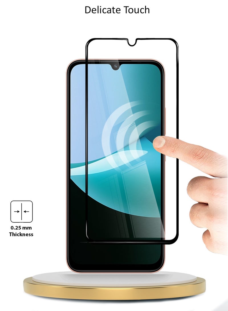 Wtech Xiaomi Redmi 15C 4G/5G 2025 Premium E2E Series Full Glue Full Cover Tempered Glass Screen Protector (MSGECN) - Clear/Black - Image 4