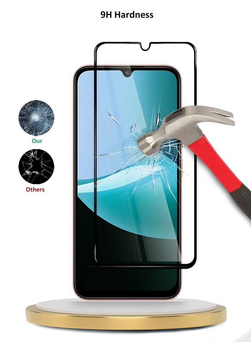 Wtech Xiaomi Redmi 15C 4G/5G 2025 Premium E2E Series Full Glue Full Cover Tempered Glass Screen Protector (MSGECN) - Clear/Black - Image 3