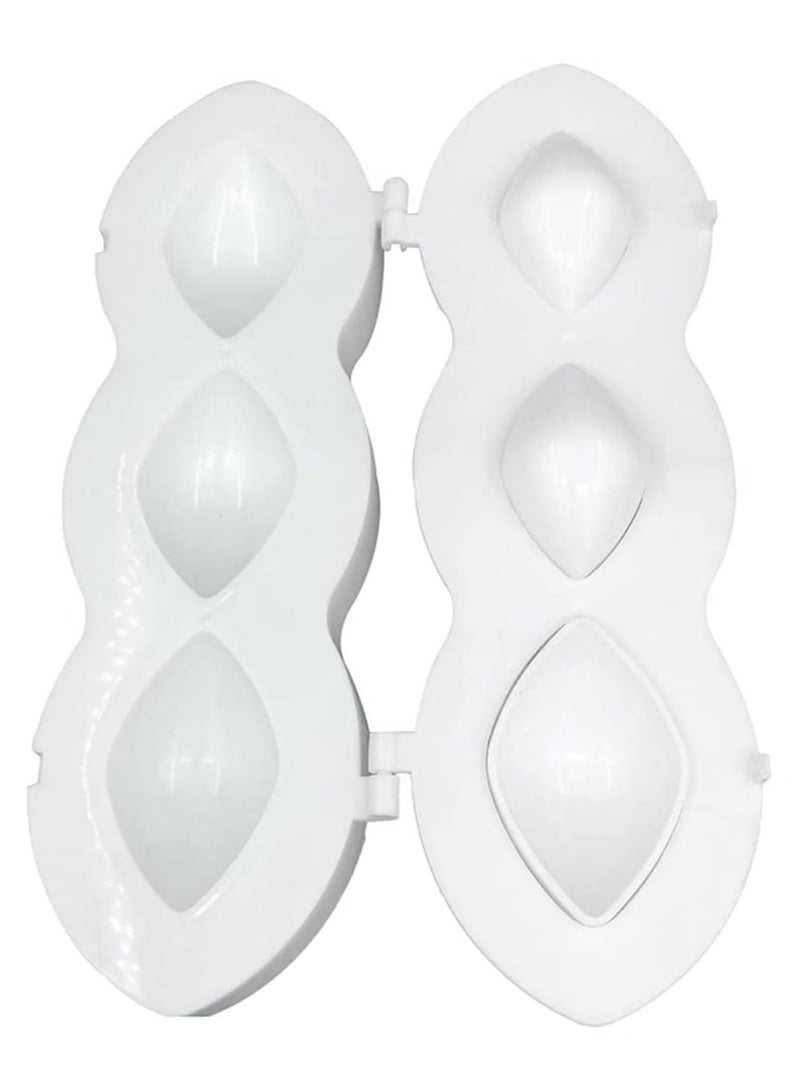 DubaiGallery قالب كبة اللحم - صانع كبة يدوي من البلاستيك المتين، أداة ضغط لتحضير كعكة اللحم، أدوات مطبخ لصنع كبة مقلية - Image 4