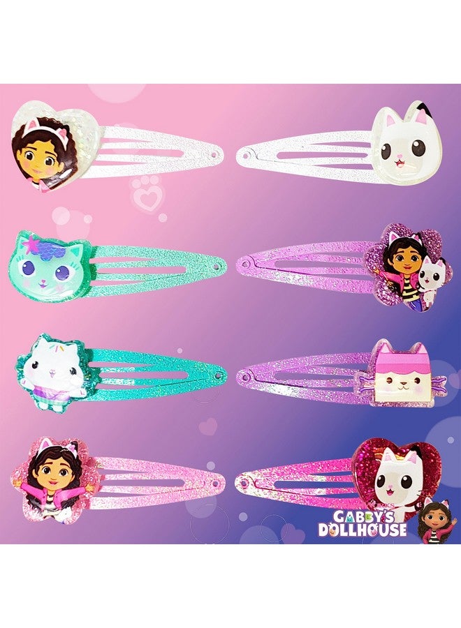 Luv Her Gabby'S Dollhouse Kids Hair Clips For Girls Snap Clips 8 Pack Multi Color Ages 3+ - Image 2