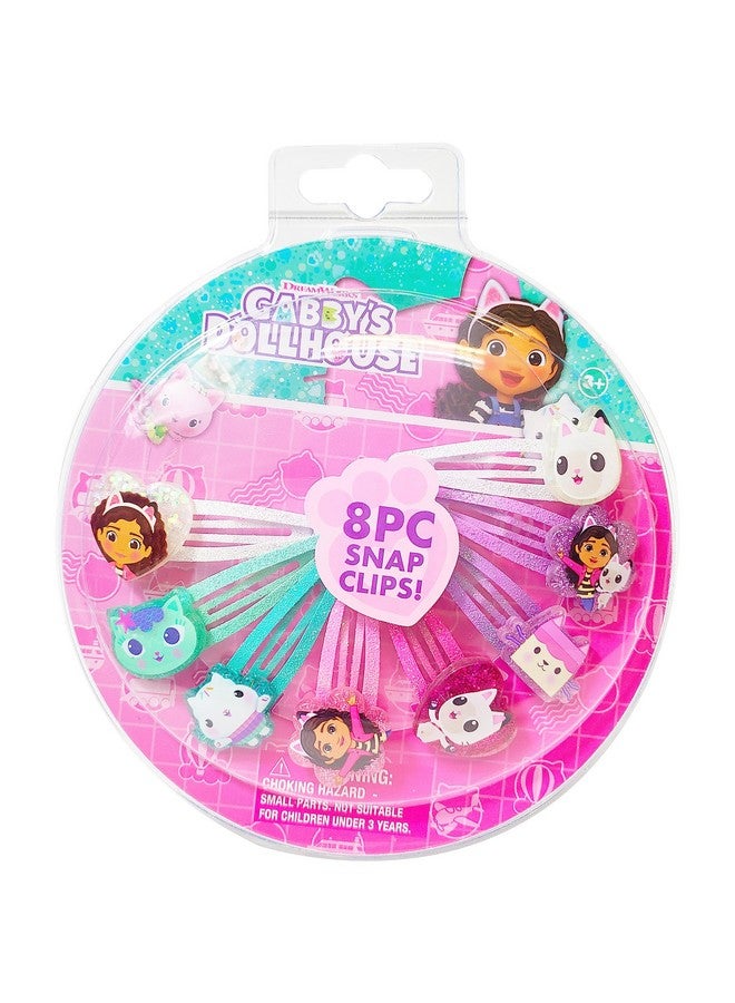 Luv Her Gabby'S Dollhouse Kids Hair Clips For Girls Snap Clips 8 Pack Multi Color Ages 3+ - Image 1