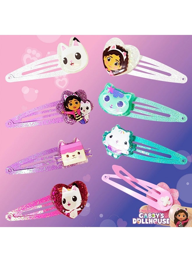 Luv Her Gabby'S Dollhouse Kids Hair Clips For Girls Snap Clips 8 Pack Multi Color Ages 3+ - Image 5