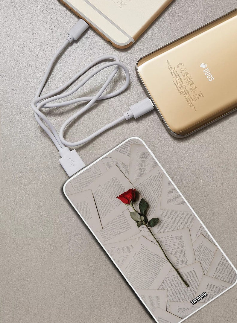 Theodor 10,000 mAh Super Fast Charging Ultra Compact Power Bank with Quick Charge & Power Delivery, Portable Charger For iPhone and Android Rose - Image 2