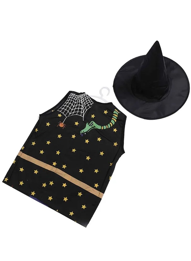 برين جيجلز قهقهات الدماغ زي الأطفال التنكري لزي الهالوين الساحر للفتيات التظاهر بلعب الأدوار - Image 1