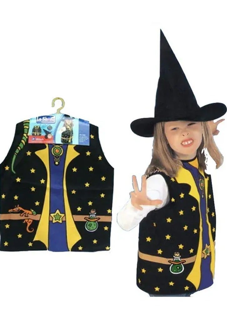 برين جيجلز قهقهات الدماغ زي الأطفال التنكري لزي الهالوين الساحر للفتيات التظاهر بلعب الأدوار - Image 3