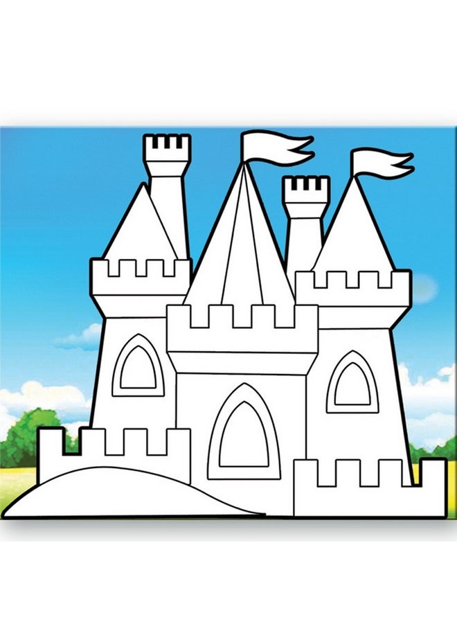 ToyKraft - : Sand Art Kit House Sand Art Games Art Kit For Kids Games For Kids Ages 712 Gift For Girls Boys Ages 712 Fantasy Homes - Image 1