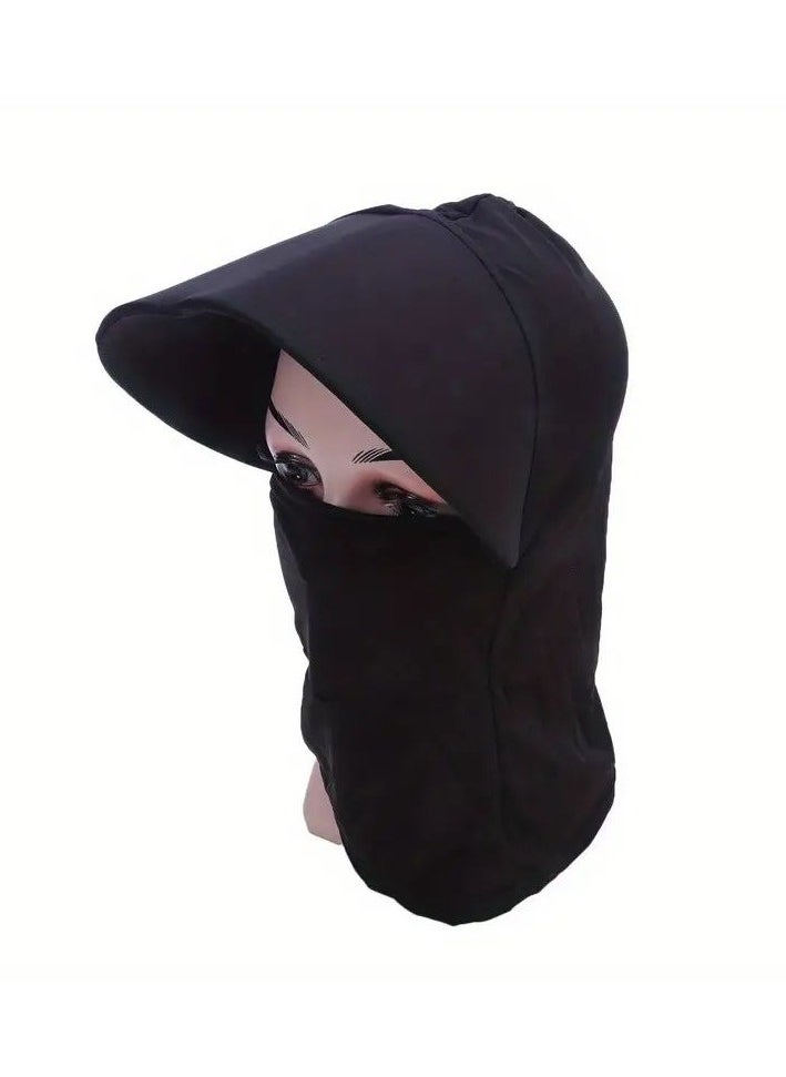 Goolsky 1 Pc Women Summer Ice Silk Sun Protection Hats, Anti Summer Faceshield Caps, Outdoor Cycling Masks With Extended Veil, Breathable Headgear  - Image 4
