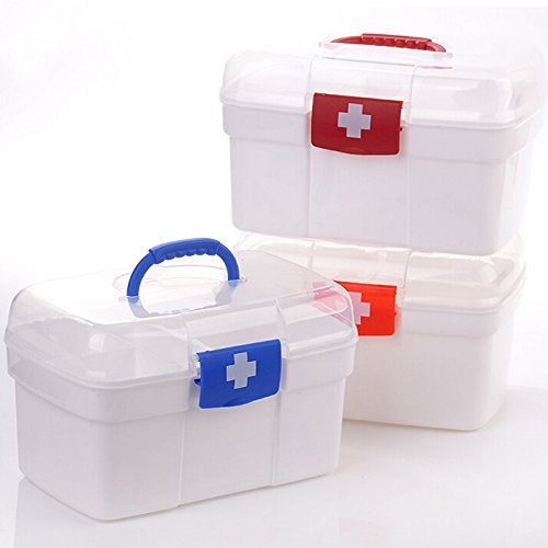 GLives Portable Plastic Medicine Carry Case Container Organizer First Aid Storage Box - Image 5